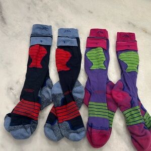 Darn Tough Ski Socks socks 4 pair. Padded